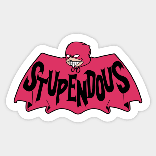 Caped hero Sticker